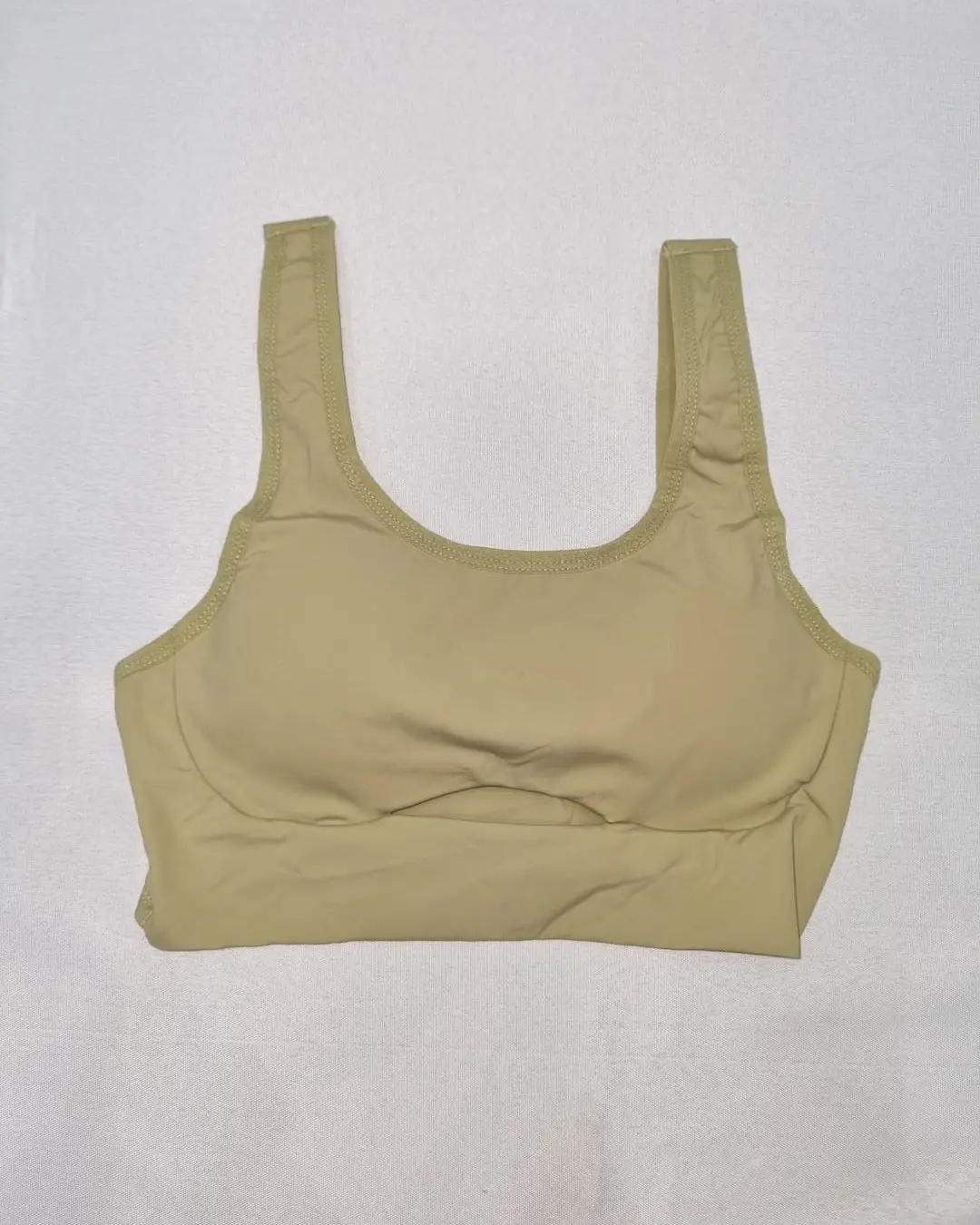 Top lycra push up verde oliva
