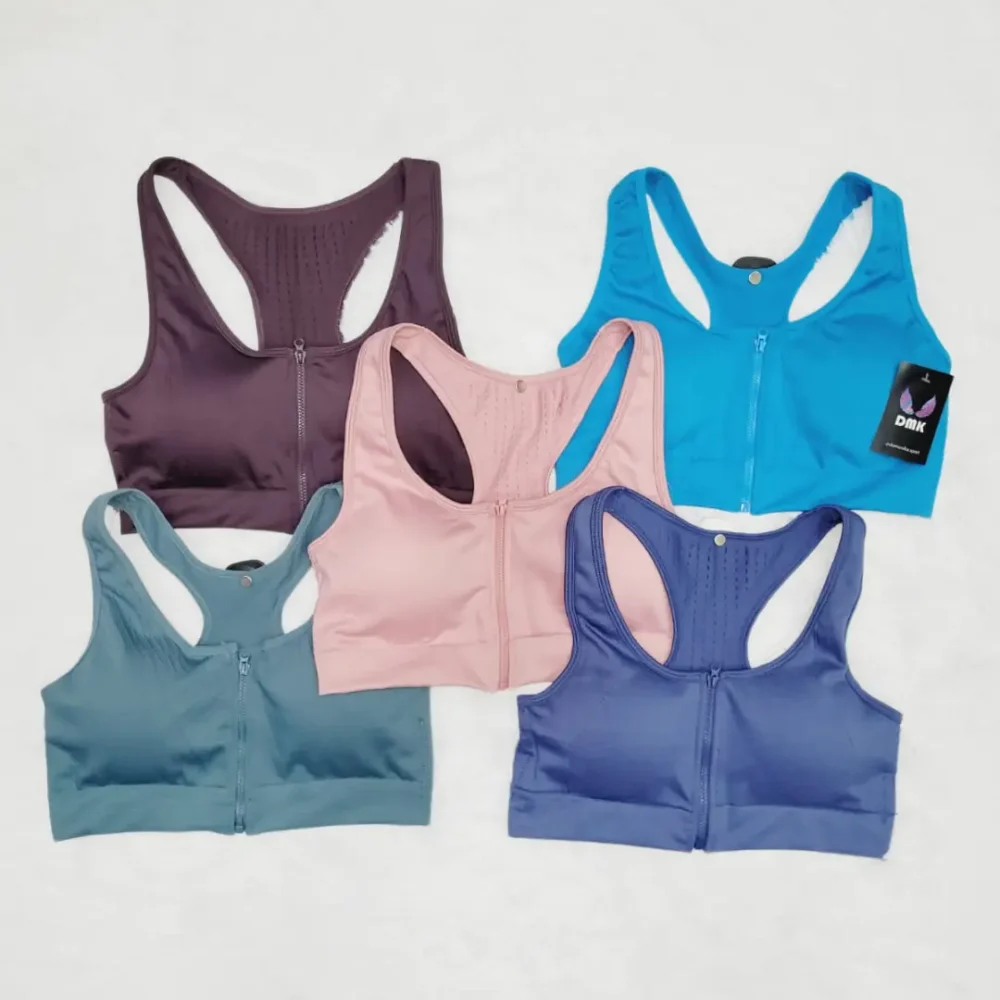 Top push up deportivo con cierre