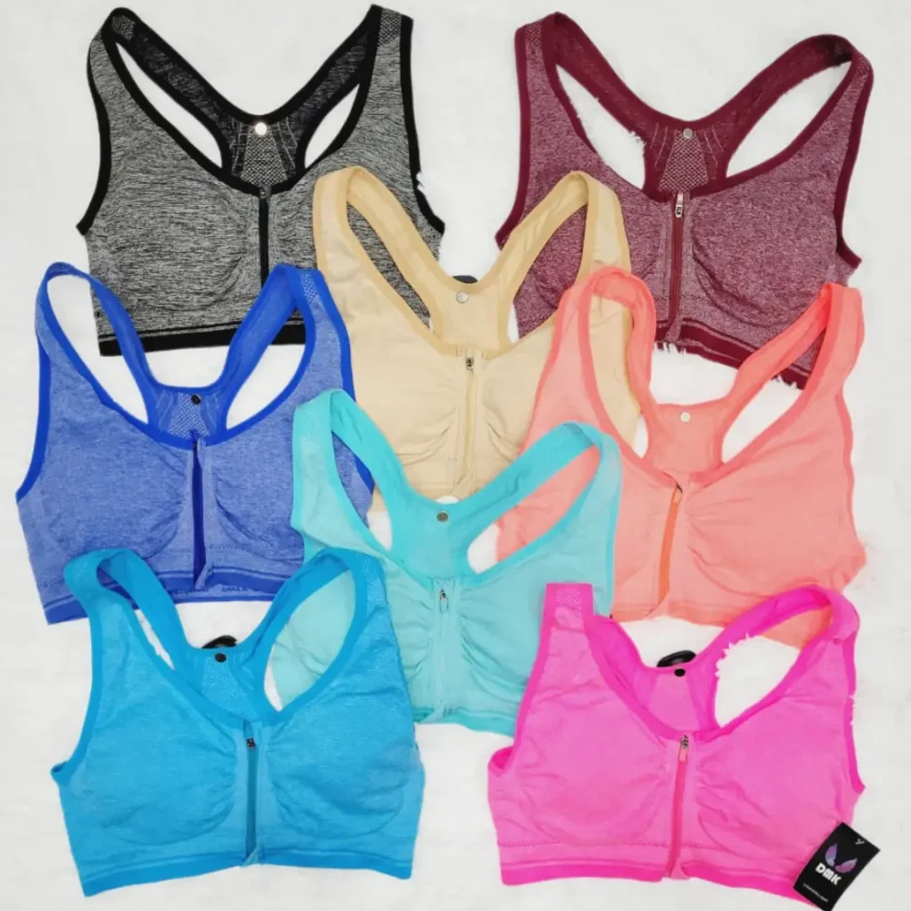 Top push up deportivo con cierre d´lirio